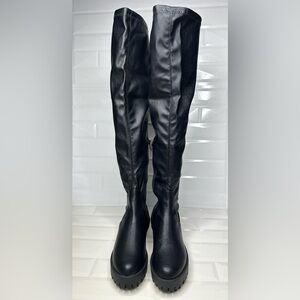 Fashion Nova Flat Black Boots
